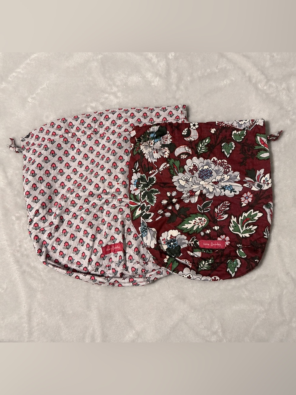 Vera Bradley Quilted Ditty Bag Set - Bordeaux Blooms